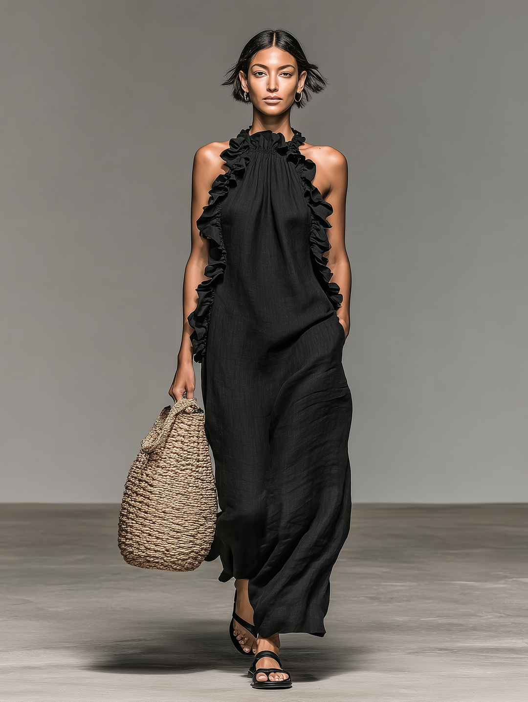 Vionessa - Soft-Touch Maxikleid