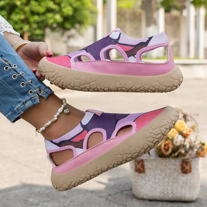 Maelina - orthopädische, gepolsterte Walking-Sneaker