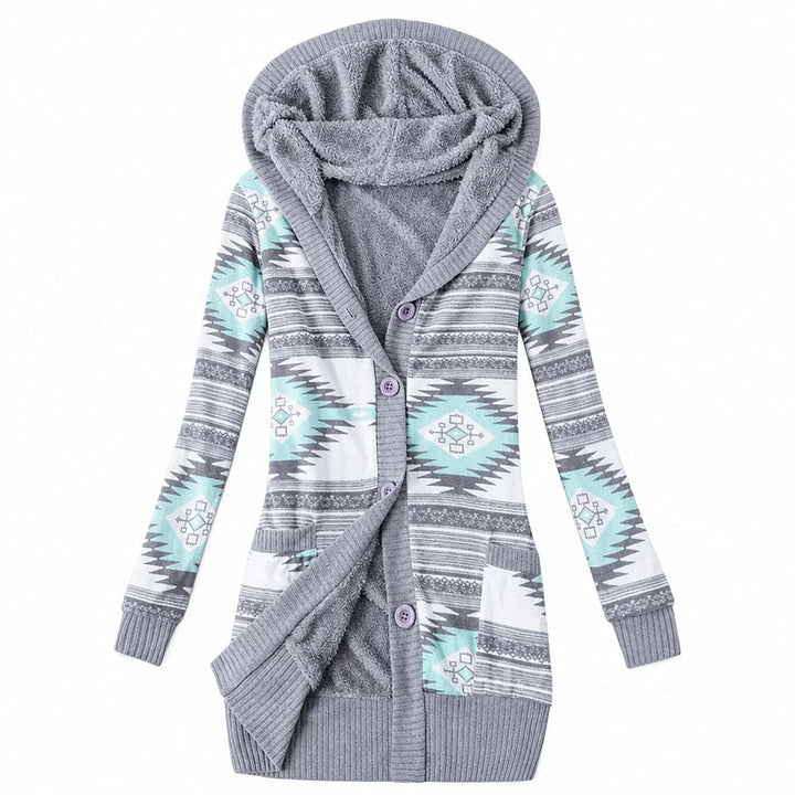 Ines - Thermo-Kapuzen-Cardigan