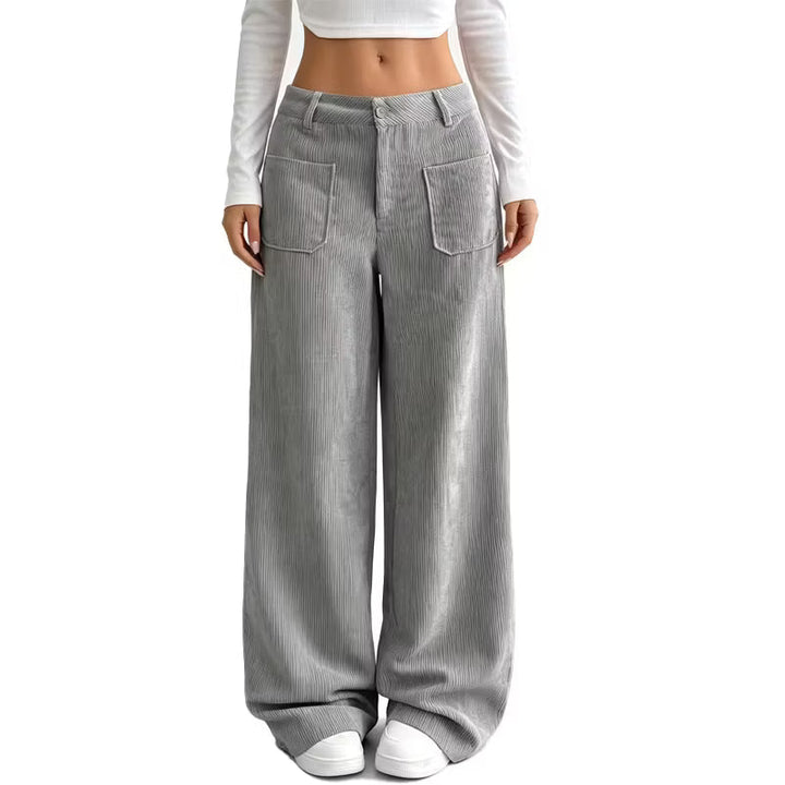 Eithne - Weit geschnittene Soft-Touch-Hose