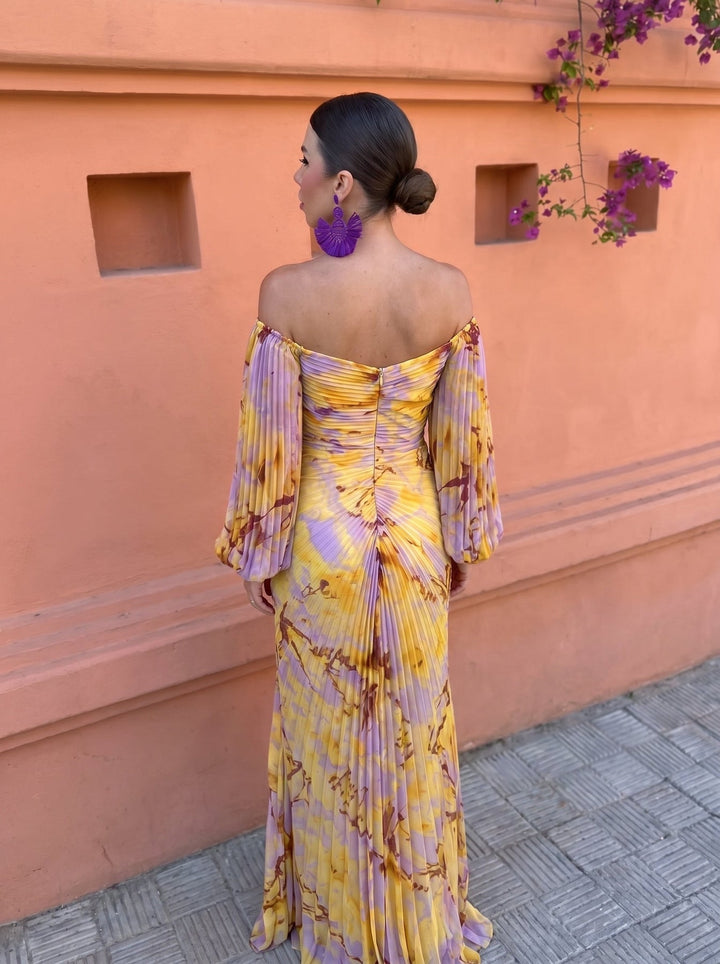Avalora - Elegantes Maxikleid mit Blumenmuster
