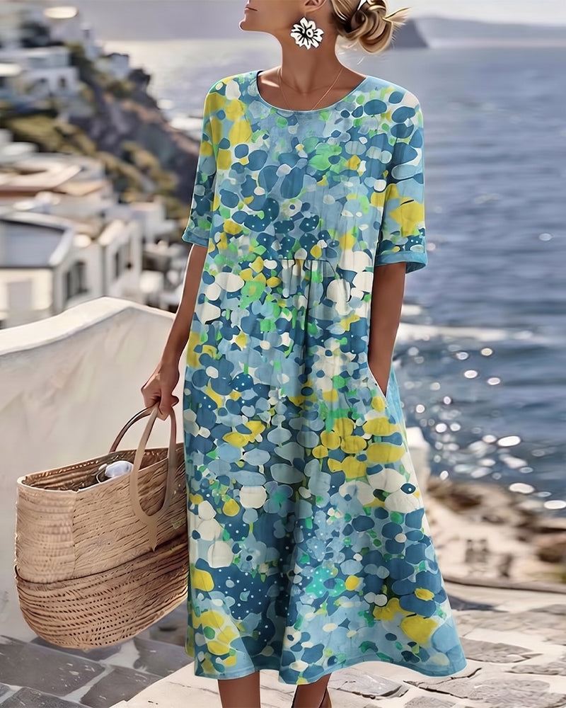 Adria - Soft-Touch A-Linien-Midikleid