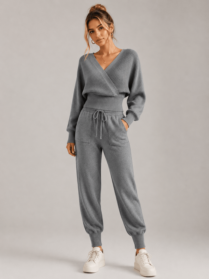 Adelyra - Gestreiftes zweiteiliges Loungewear-Set