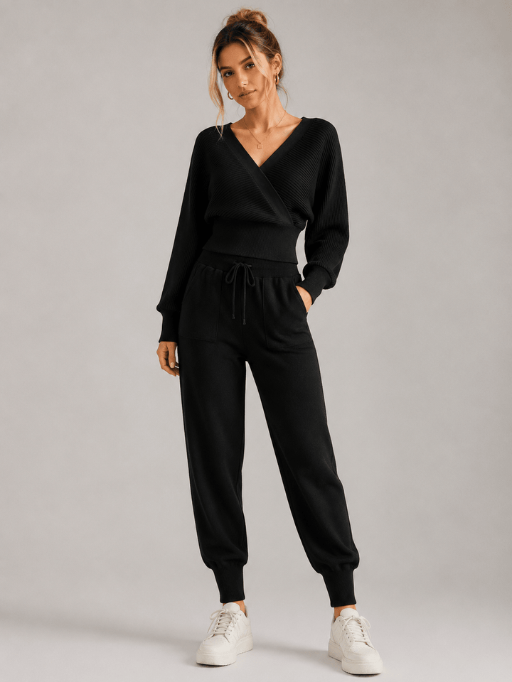 Adelyra - Gestreiftes zweiteiliges Loungewear-Set