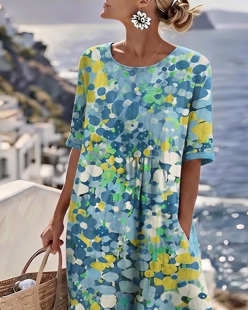 Adria - Soft-Touch A-Linien-Midikleid