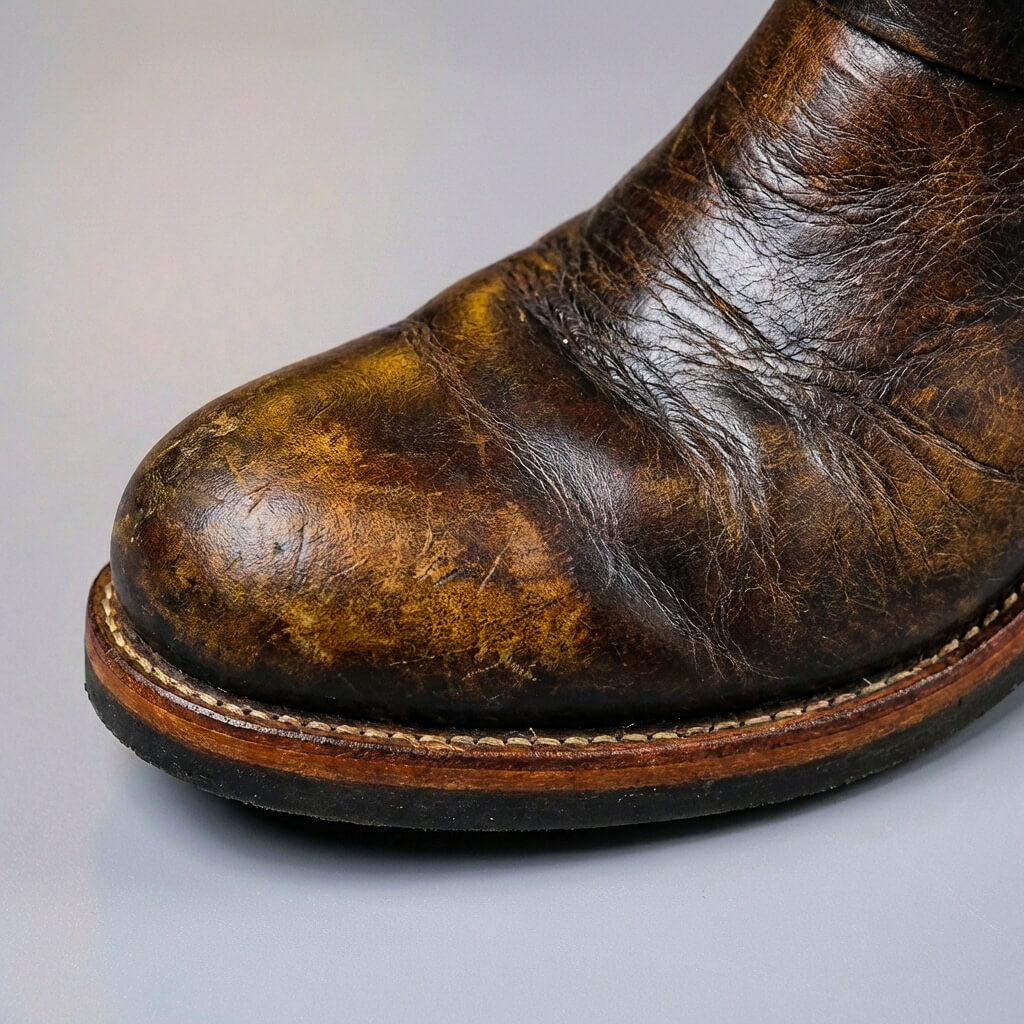 Gideon - Vintage-Lederstiefel mit Schnallen