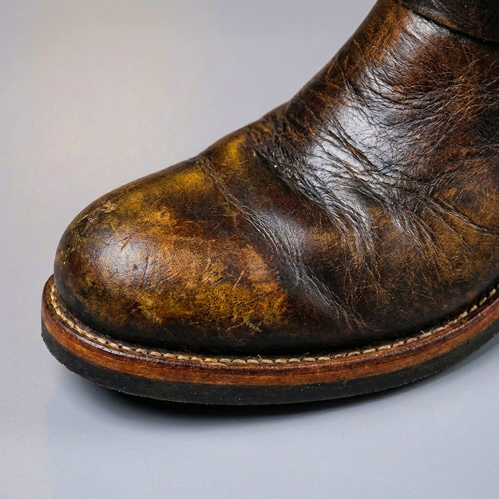 Gideon - Vintage-Lederstiefel mit Schnallen