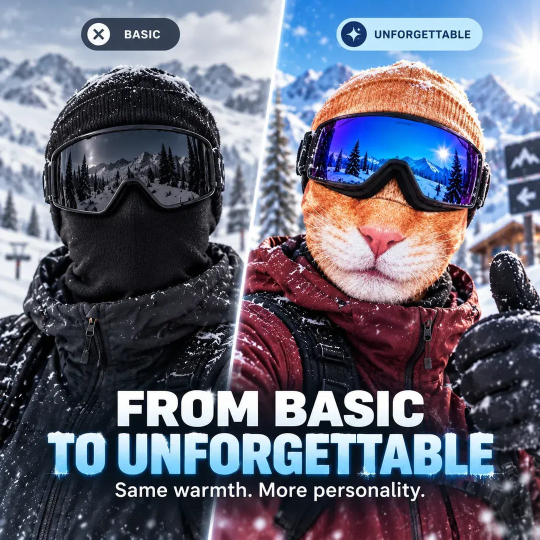 Hadren - Soft-Touch Balaclava mit Tiergesicht