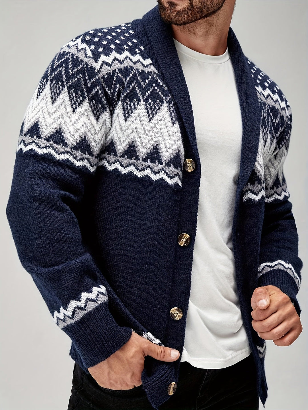 Joren - Strukturierter Strickblazer
