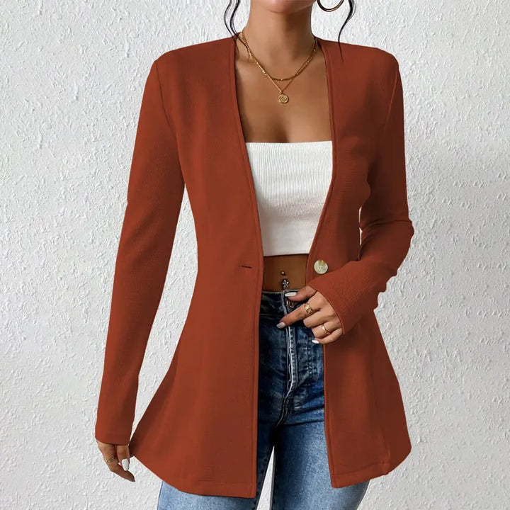 Alivienne - Massgeschneiderter Blazer mit Ein-Knopf-Verschluss