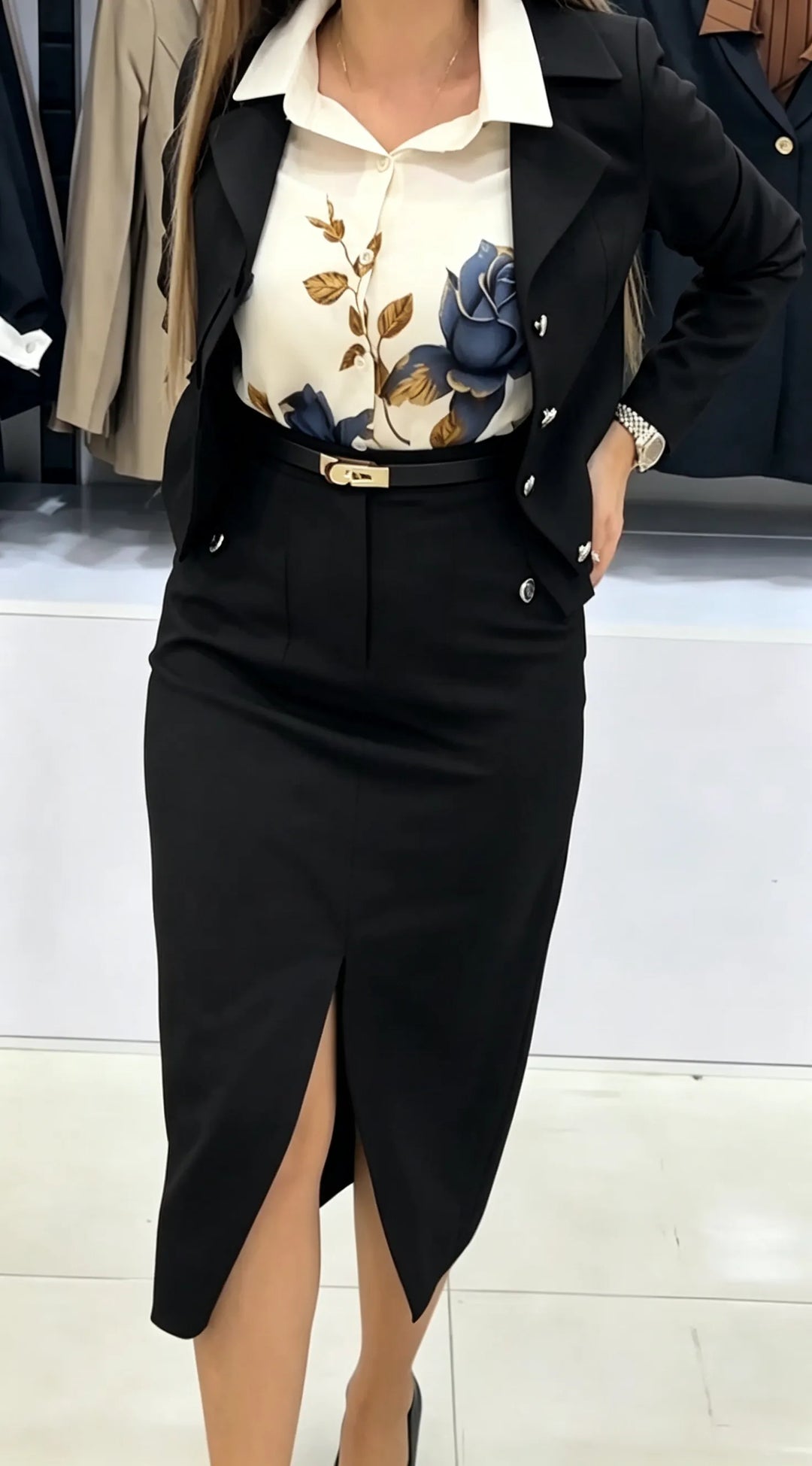Xavina - Massgeschneiderter Zweiteiler mit Blazer und Rock