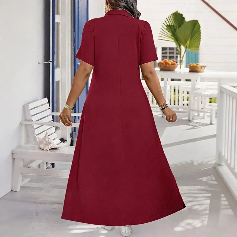 Primelle - Maxikleid mit weicher Haptik und Reissverschluss am Ausschnitt