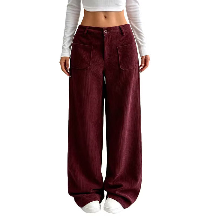 Eithne - Weit geschnittene Soft-Touch-Hose
