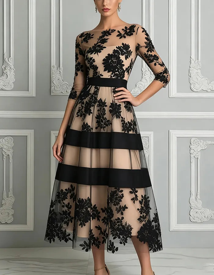 Alouessa - Elegantes Midikleid in A-Linie