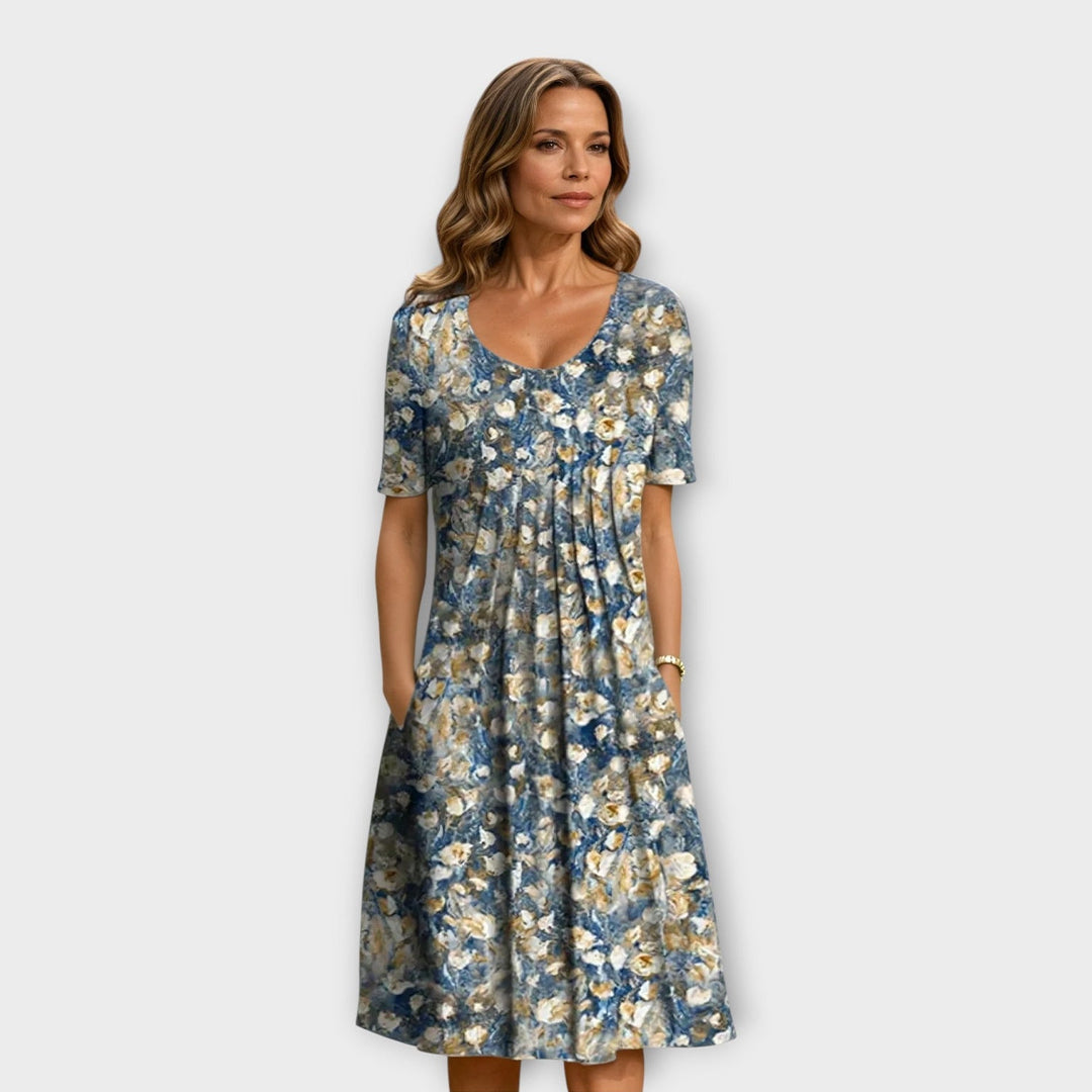 Ailith - Drapiertes Softtouch-Kleid