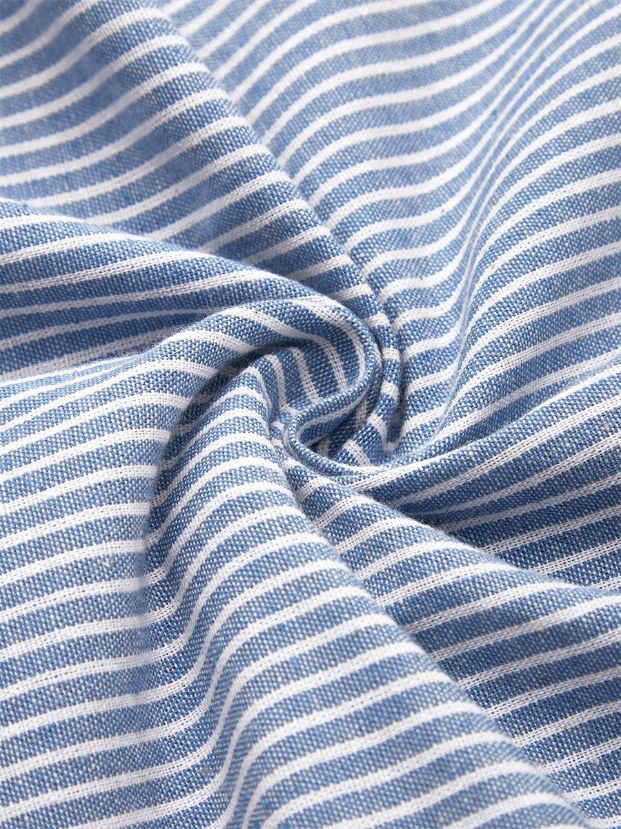 Carmina - gestreiftes Soft-Touch-Midikleid