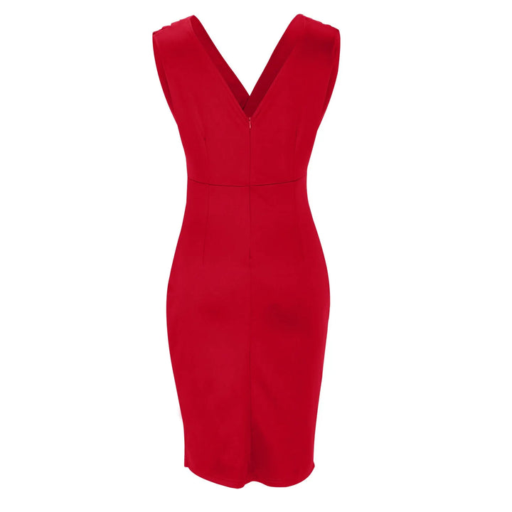 Arielle - Figurbetontes Kleid mit V-Ausschnitt und Schlitz