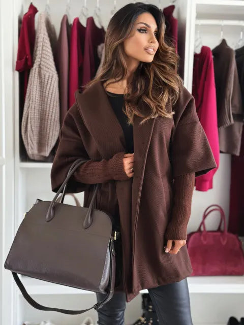 Esteliane - Lässiger Cardigan mit Cape-Ärmeln