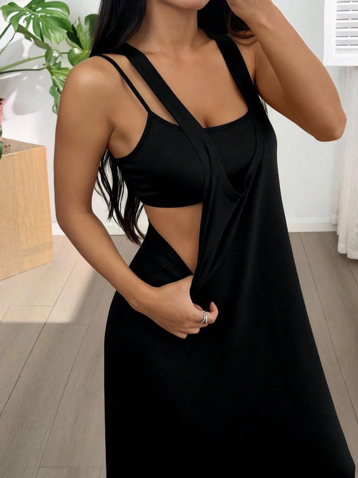 Evania - Mehrlagiges zweiteiliges Maxikleid-Set