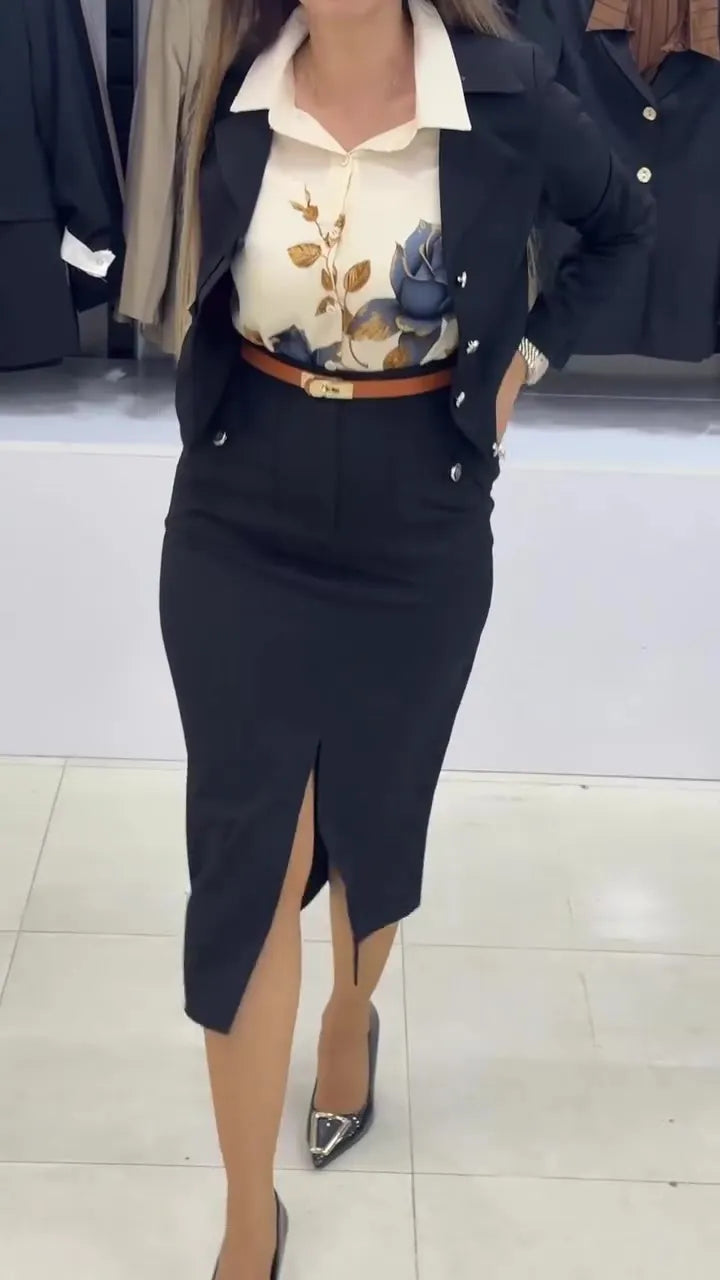 Xavina - Massgeschneiderter Zweiteiler mit Blazer und Rock