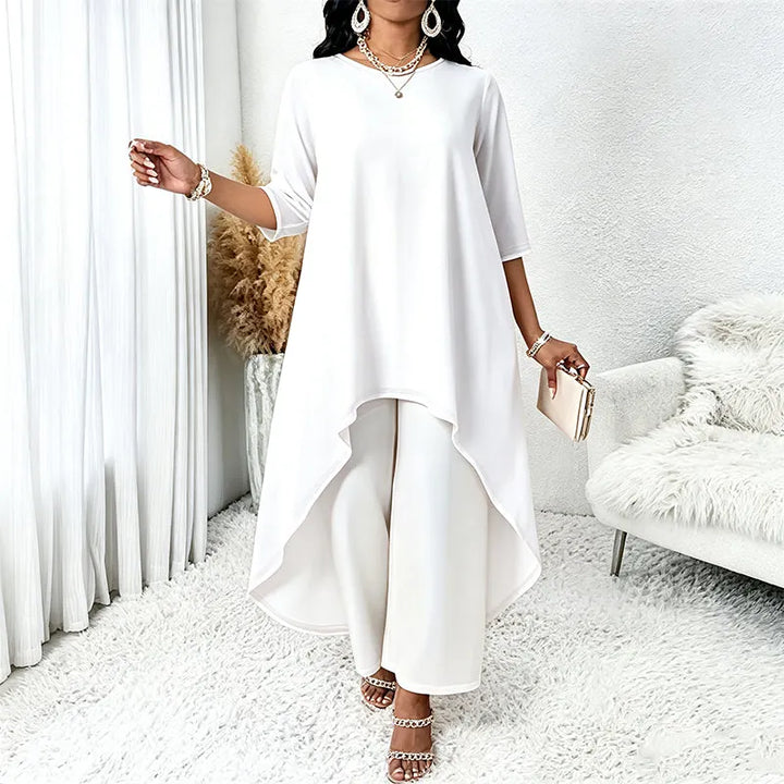 Laurivelle - Soft-Touch Maxikleid in grossen Grössen