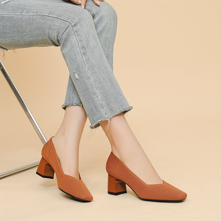 Hetty - Court-Schuh mit quadratischem Absatz