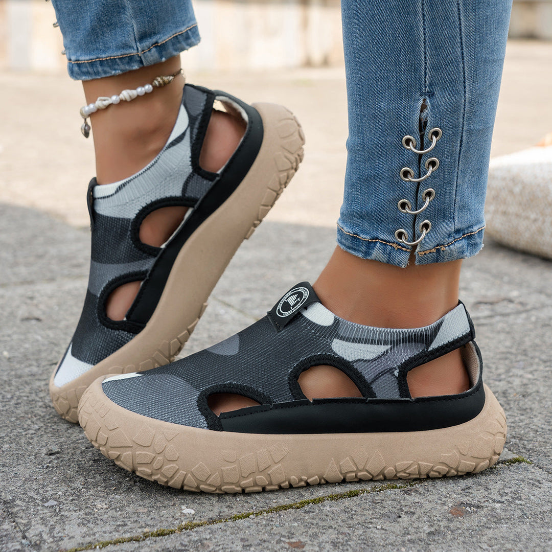 Maelina - orthopädische, gepolsterte Walking-Sneaker