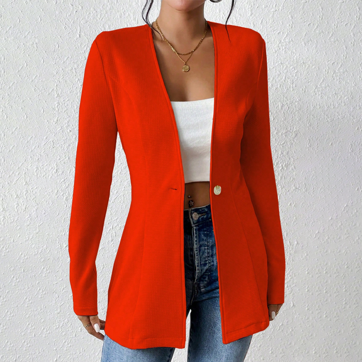 Alivienne - Massgeschneiderter Blazer mit Ein-Knopf-Verschluss