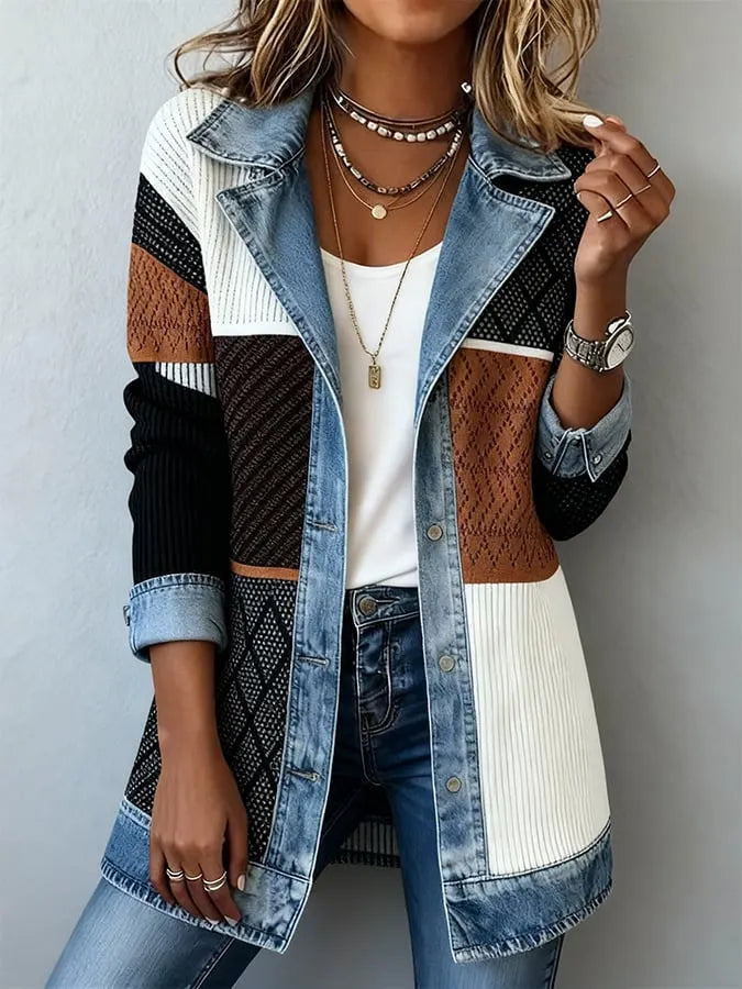 Zyrelle - Lässiger Strick-Cardigan mit Knopfleiste