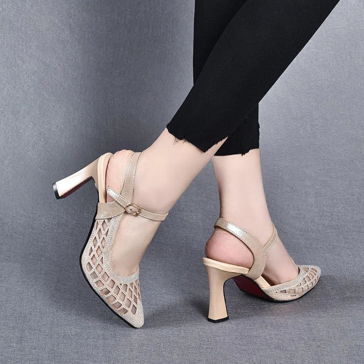 Delyse - Premium-Pumps mit Blockabsatz