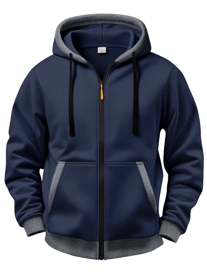 Brenner - Softtouch-Kapuzenjacke mit Reissverschluss