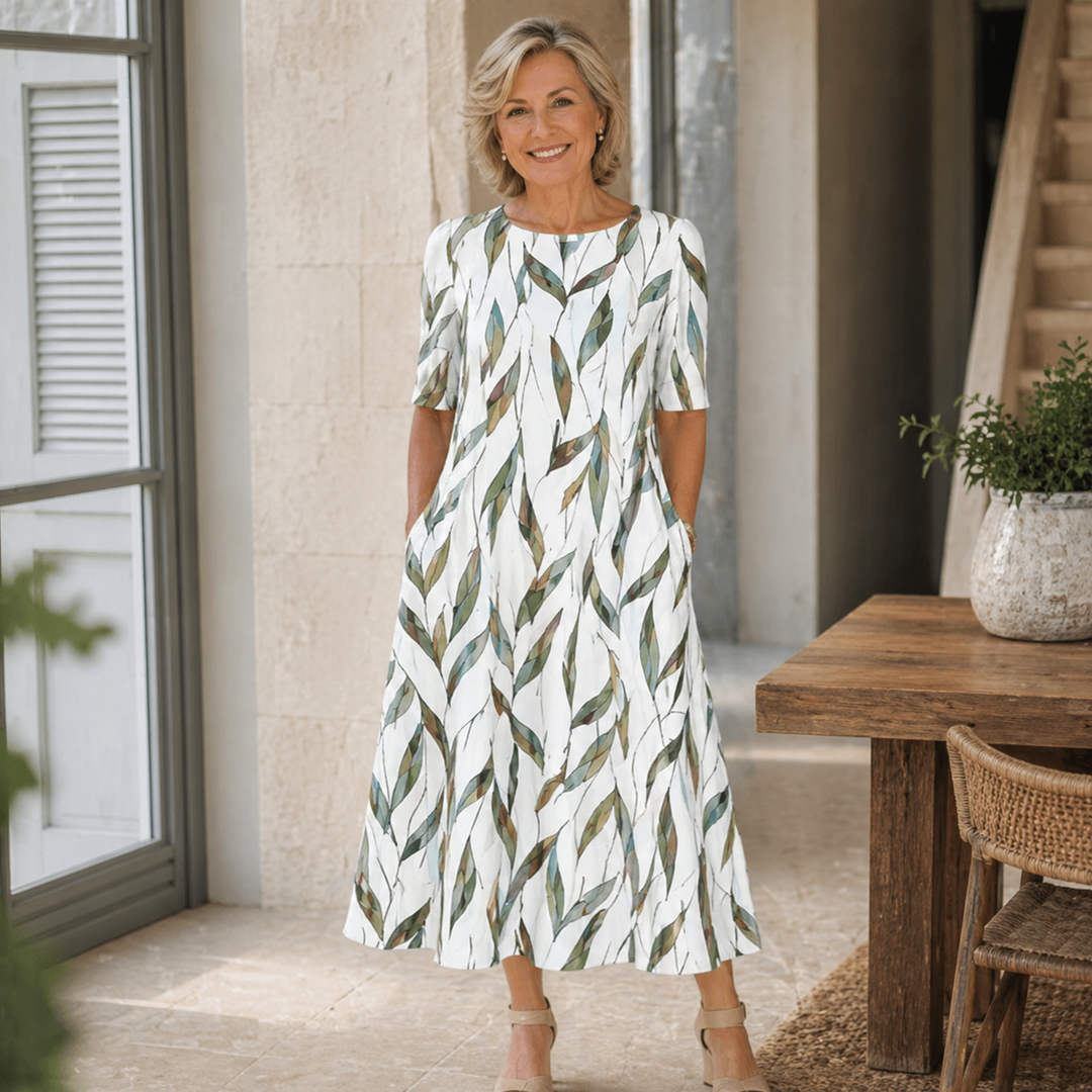 Seren - Softtouch A-Linien-Midikleid