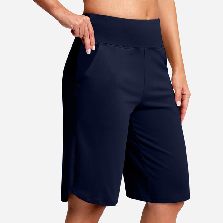 Odeliora - Komfortable hoch taillierte Bermudashorts