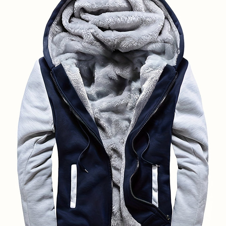 Dax - Schwere Camouflage-Kapuzenjacke mit Reissverschluss