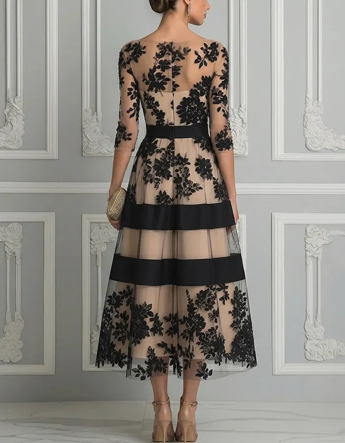 Alouessa - Elegantes Midikleid in A-Linie