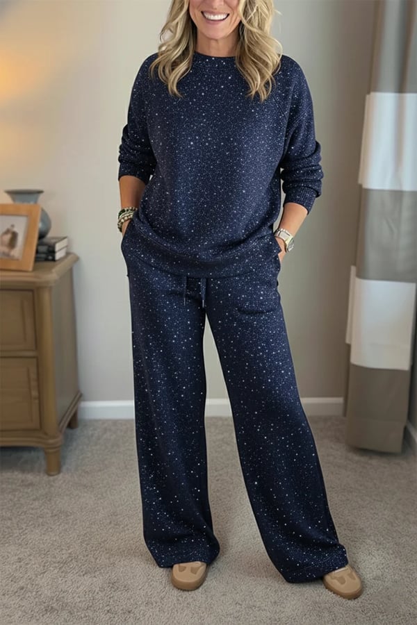 Celia - Jacke und Hose in Schimmer-Optik