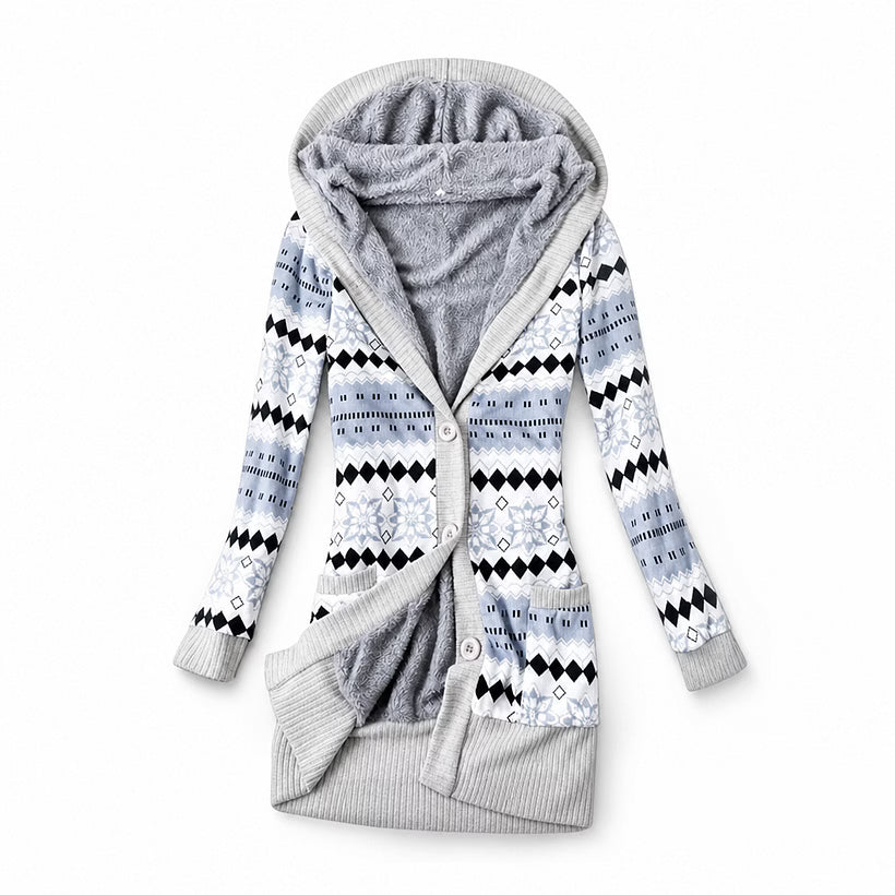 Ines - Thermo-Kapuzen-Cardigan