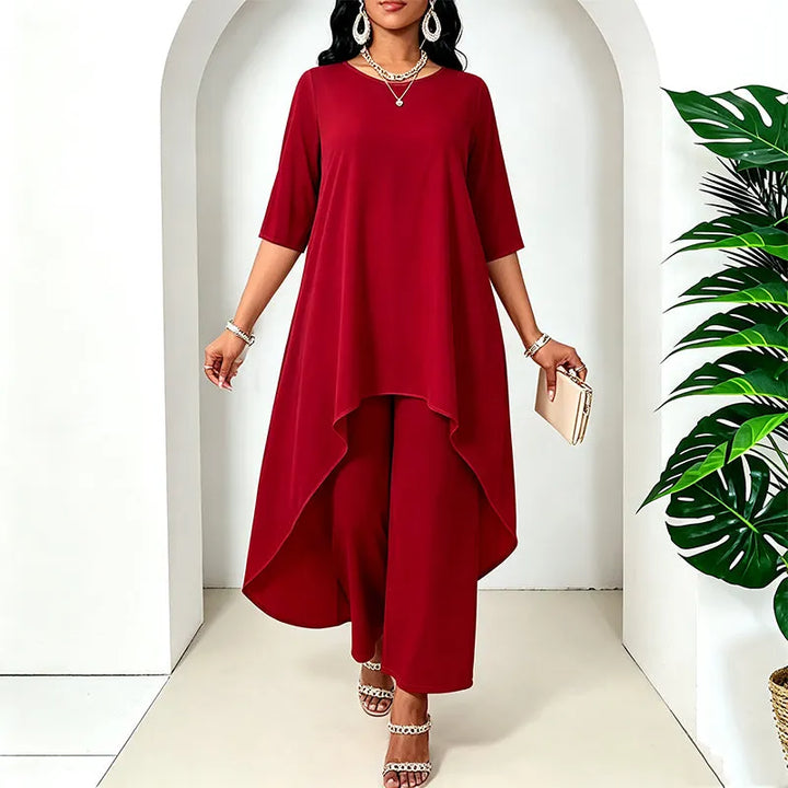 Laurivelle - Soft-Touch Maxikleid in grossen Grössen