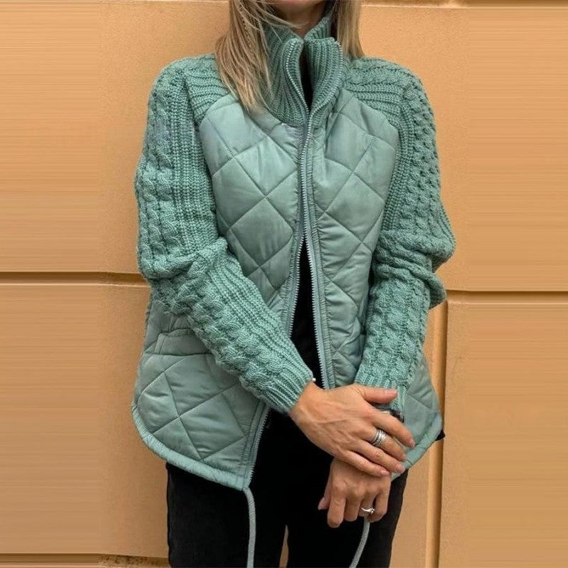Corisanna - warme Strickjacke mit Reissverschluss vorne