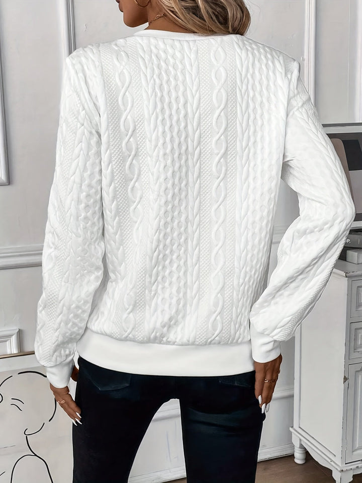 Delorina - Weicher Pullover mit Frontreissverschluss