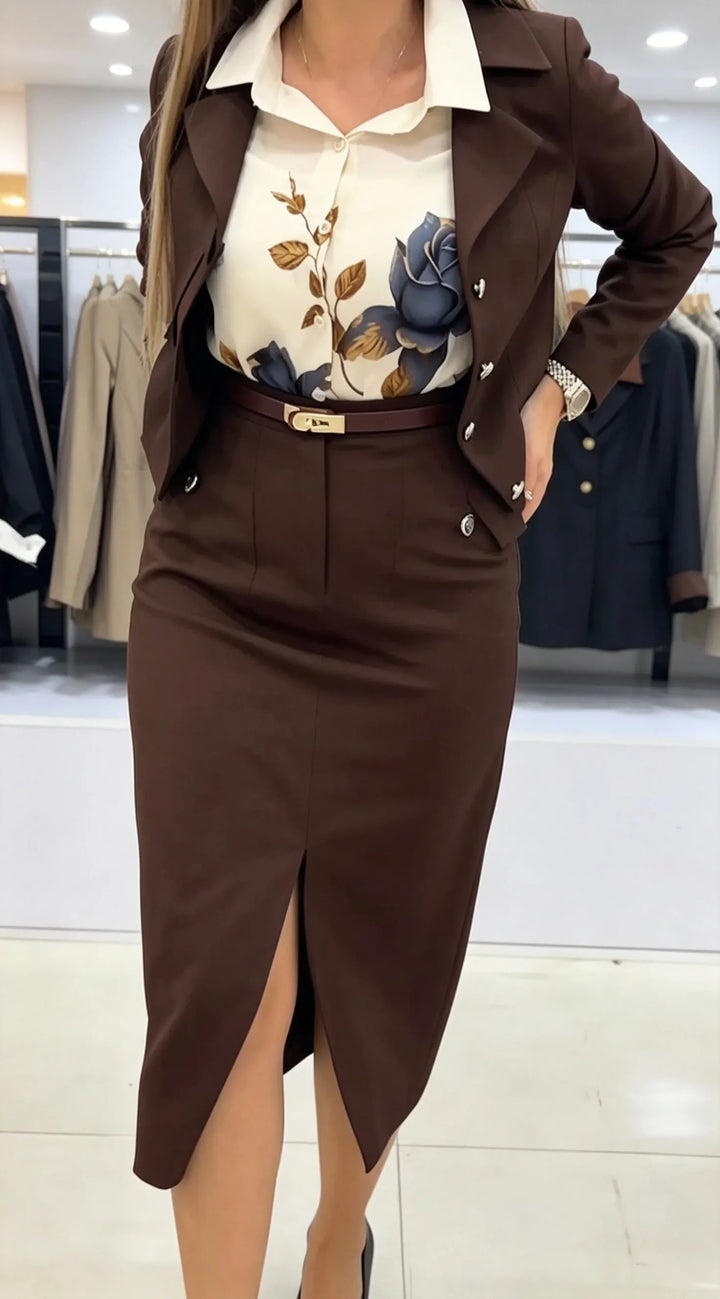 Xavina - Massgeschneiderter Zweiteiler mit Blazer und Rock