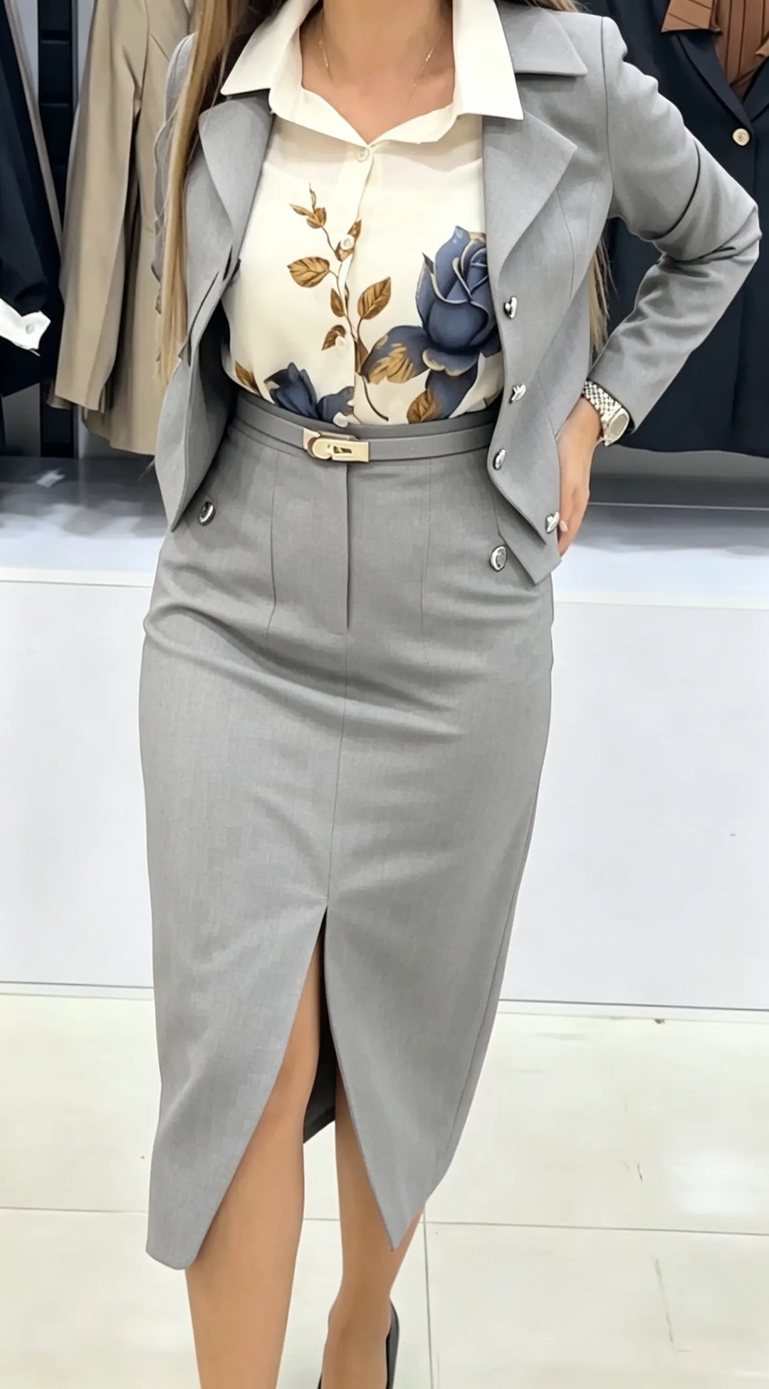 Xavina - Massgeschneiderter Zweiteiler mit Blazer und Rock