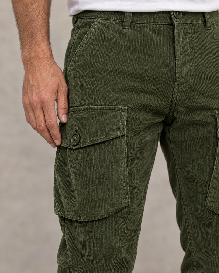 Milo - Gerippte Cargo-Hose