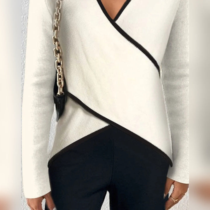 Arceline - V-Ausschnitt-Pullover mit weichem Griff