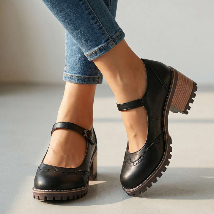 Ilyra - Riemchensandalen mit Blockabsatz
