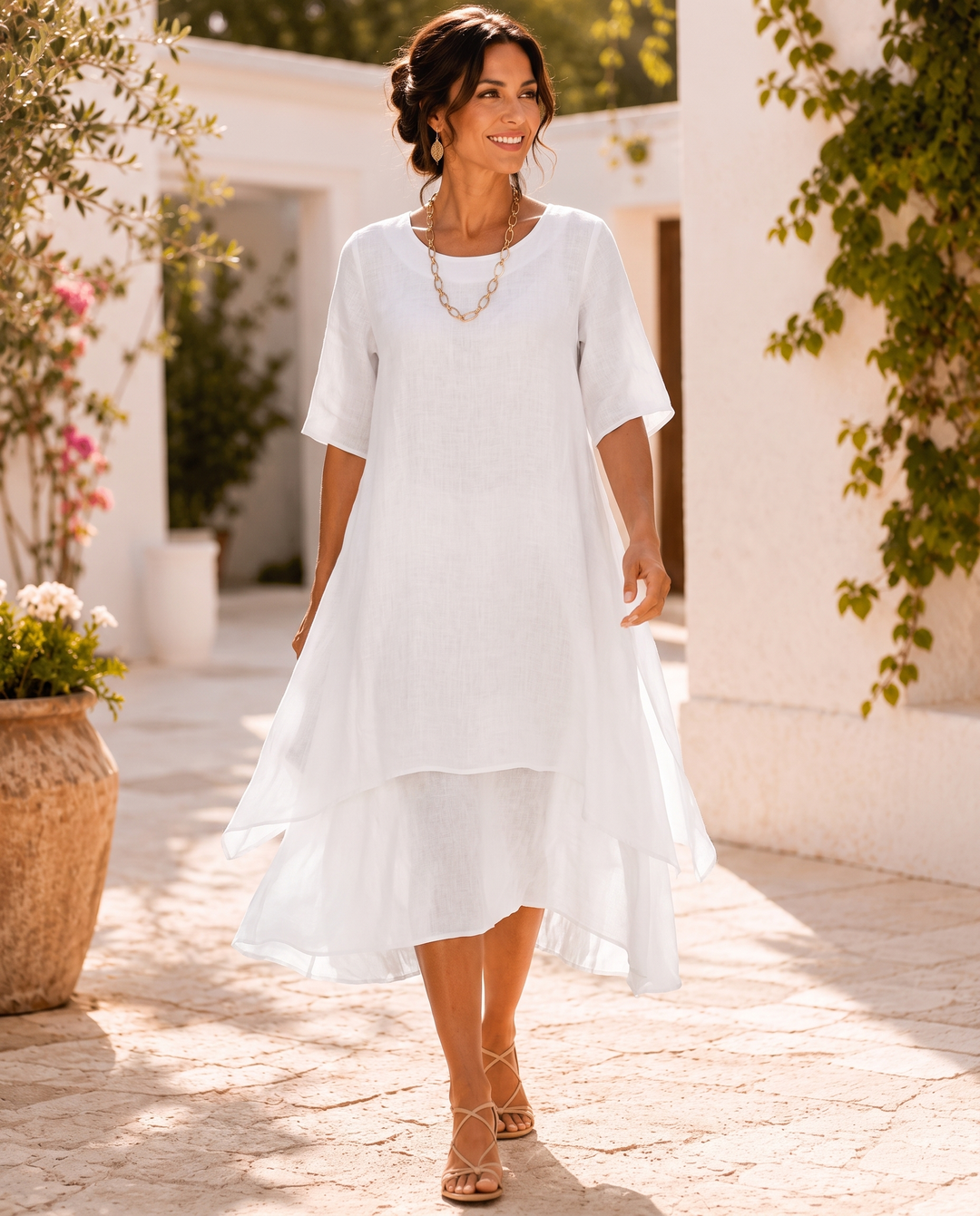 Celestine - Fliessendes Maxikleid