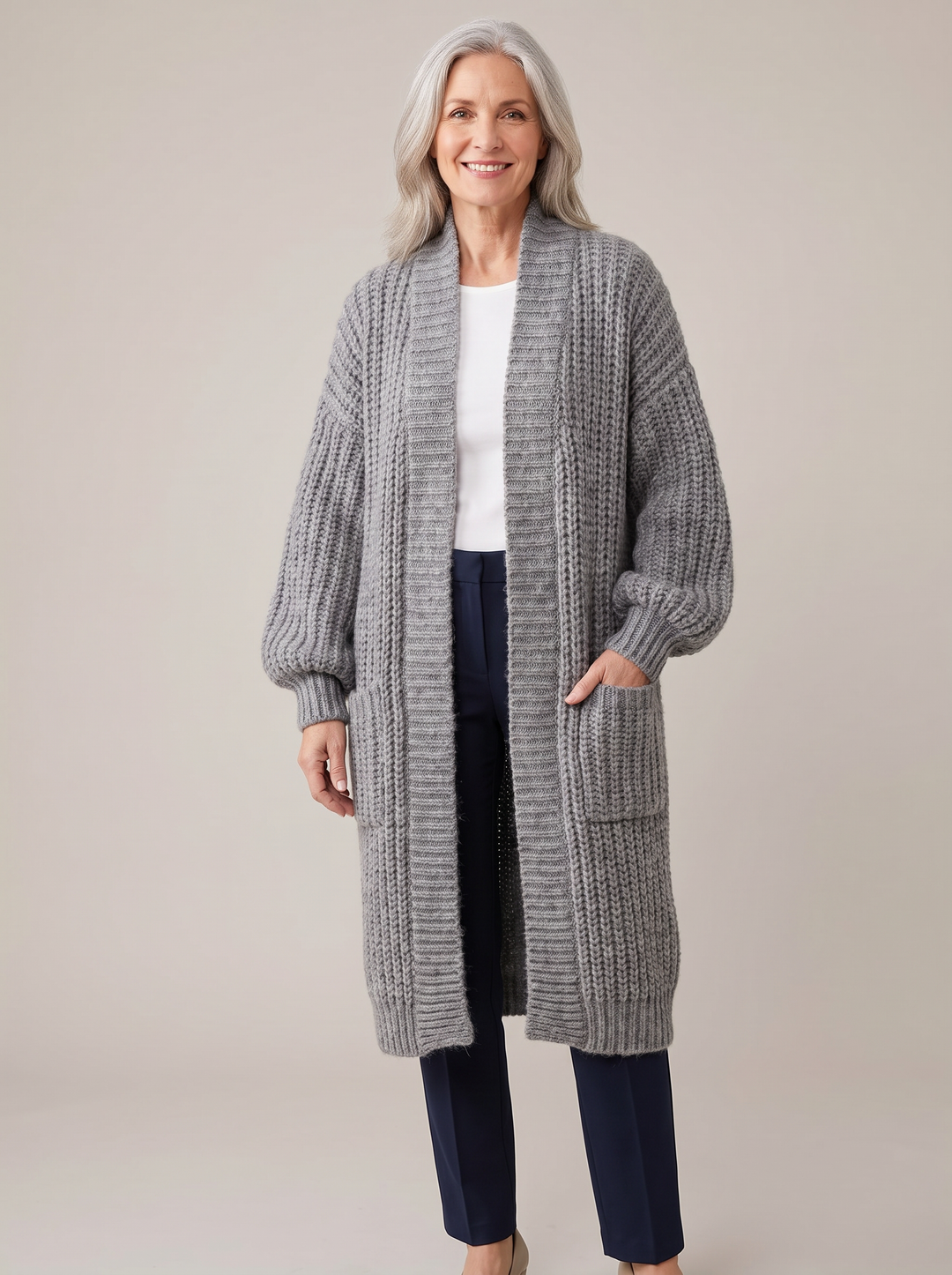 Rosalienne - Besonders weiche Longstrickjacke