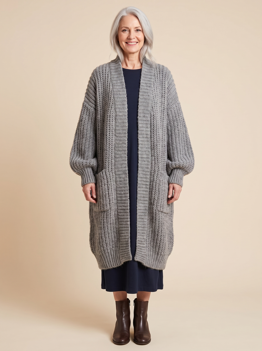 Rosalienne - Besonders weiche Longstrickjacke