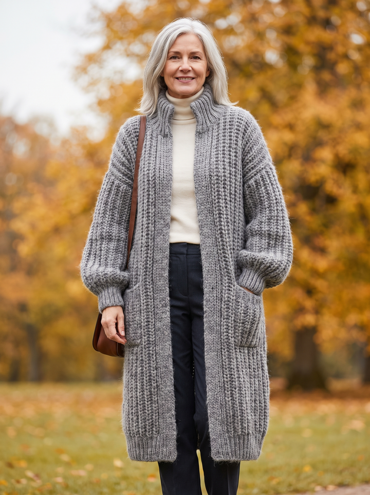 Rosalienne - Besonders weiche Longstrickjacke