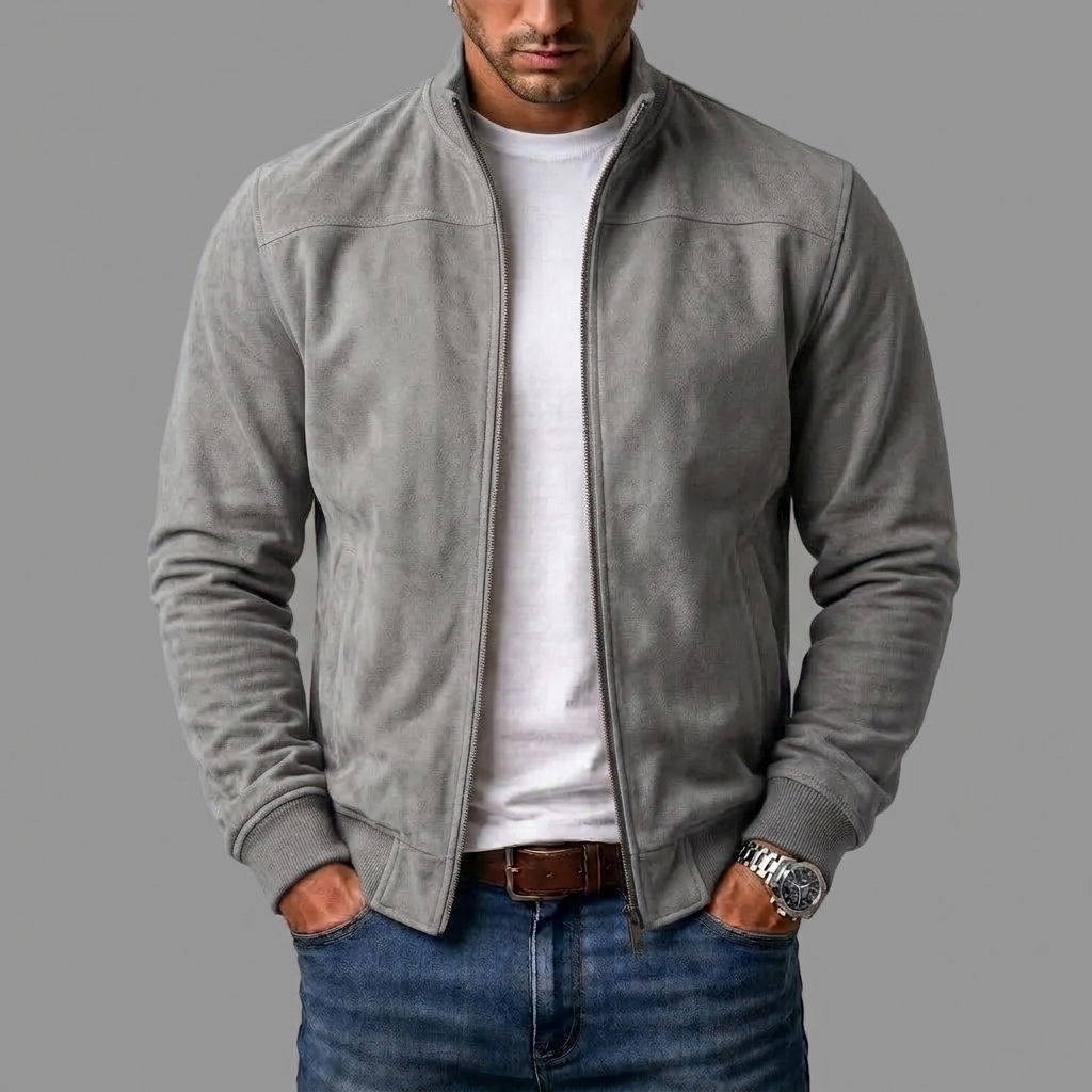 Rasmus - Rippstrick-Bomberjacke
